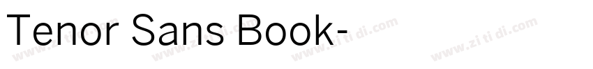 Tenor Sans Book字体转换